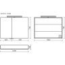 Зеркальный шкаф SANCOS Hilton с LED подсветкой 1000x148х740, Z1000