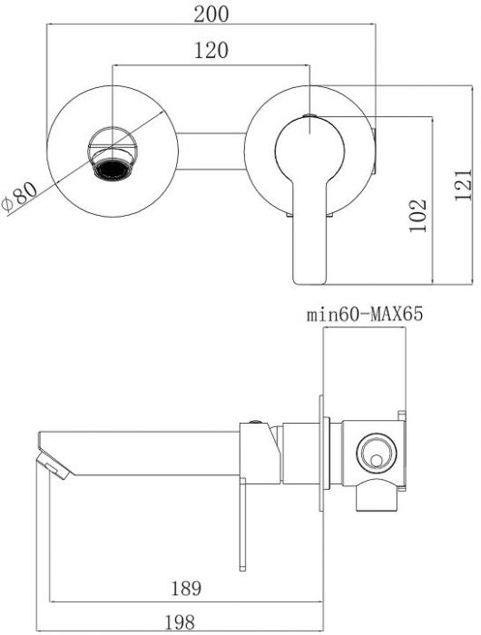 Смеситель для раковины Agger Easy A3172200 цвет Хром