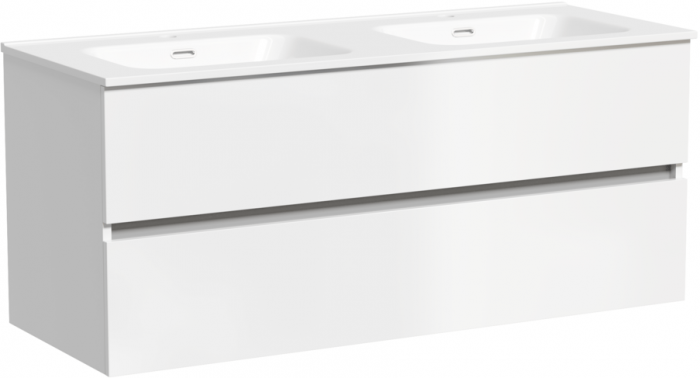 Тумба подвесная SANCOS под раковину Urban белый глянец, 1190х450х550, UR120-2W