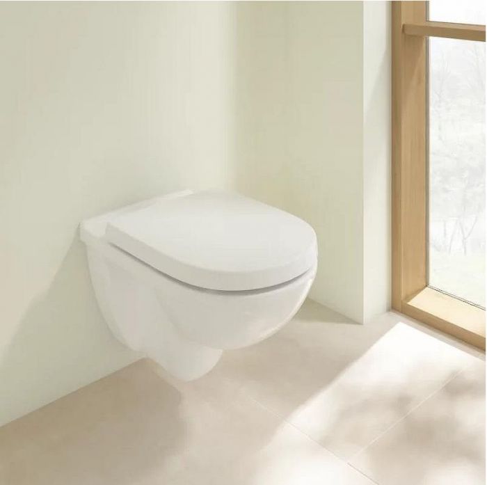 Комплект унитаза Villeroy&Boch O Novo 5660H101 с инсталляцией Tece Base 9400413 с сиденьем Микролифт и Белой клавишей смыва
