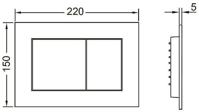 Комплект унитаза Villeroy&Boch O Novo 5660H101 с инсталляцией Tece Base 9400413 с сиденьем Микролифт и Белой клавишей смыва