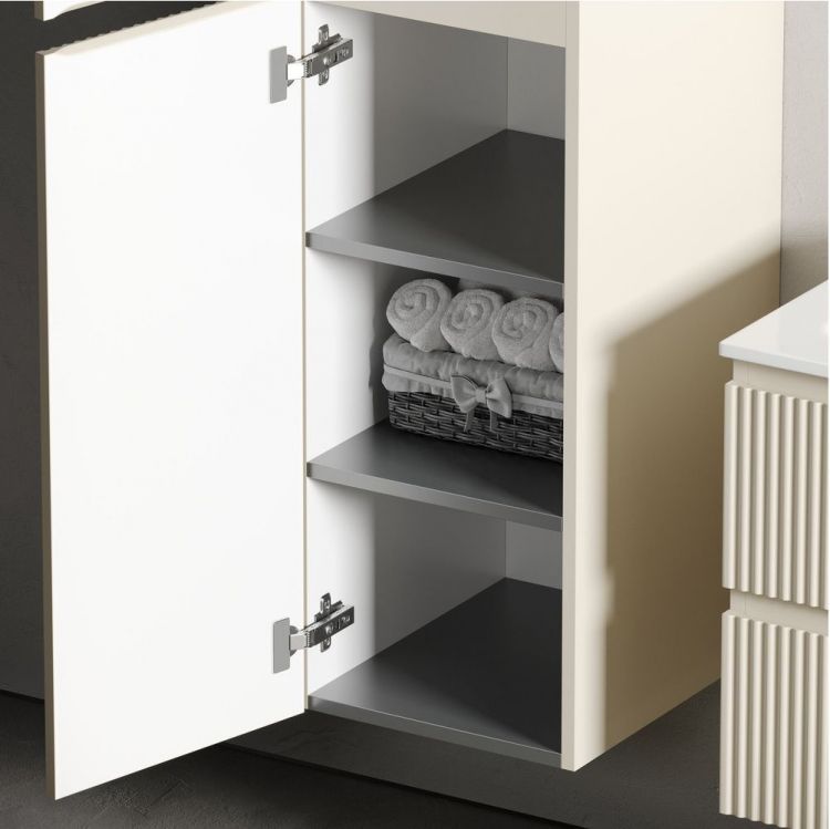 Шкаф-пенал SANCOS Snob R подвесной, Beige Soft 350х350х1650, PSNR35CE Шкаф-пенал SANCOS Snob R подвесной, Beige Soft 350х350х1650, PSNR35CE