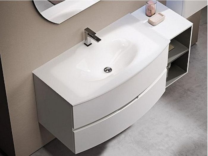 Тумба под раковину Cezares Elettra 75 55521 подвесная Bianco opaco