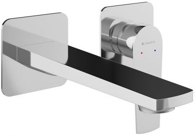 Смеситель для раковины настенного монтажа со скрытой частью AQUEDUTO LINHA,  хром (LIN0400)