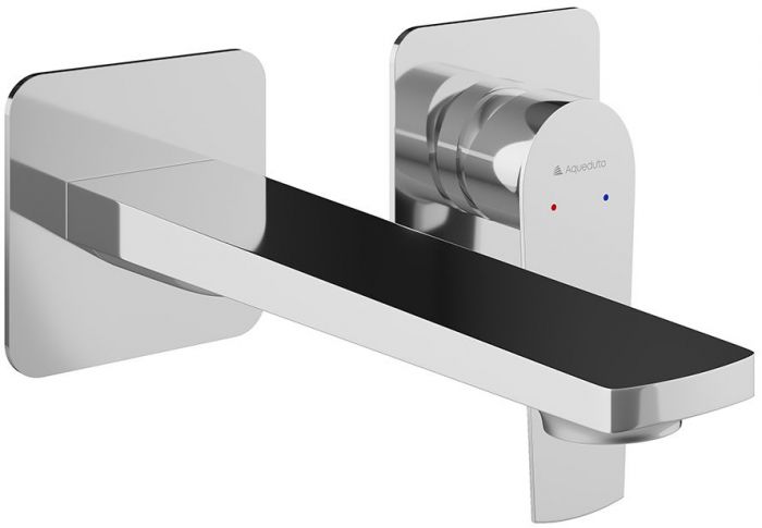 Смеситель для раковины настенного монтажа со скрытой частью AQUEDUTO LINHA,  хром (LIN0400)