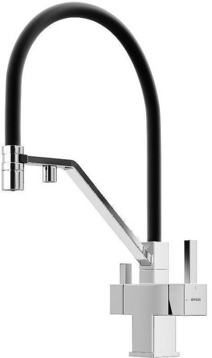 Смеситель для кухни Sancos Loro SC4007CH Хром Черный