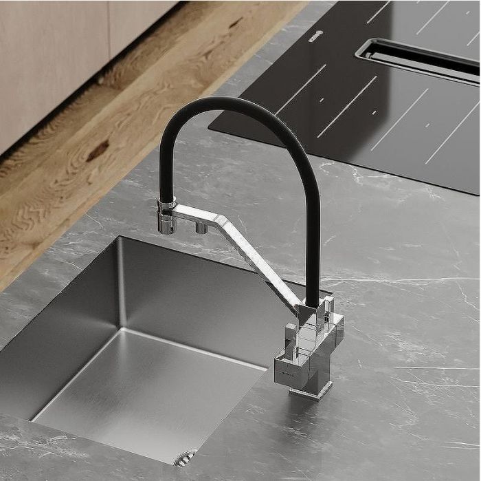 Смеситель для кухни Sancos Loro SC4007CH Хром Черный