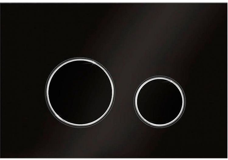 Клавиша смыва KK POL M11 V1 SPP/146/0/K Черная матовая Хром