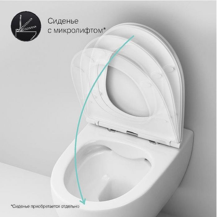 Комплект унитаза с инсталляцией AM.PM Awe FlashClean IS47001.111700 с сиденьем Микролифт и Белой клавишей смыва