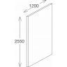 Декоративная панель для душевого пространства Jacob Delafon Panolux E63030-D41, мрамор коричневый/белый