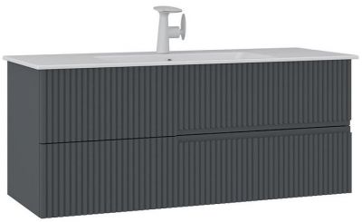 Тумба с раковиной Orka Moonlight 120 5001506 подвесная цвет Антрацит матовый