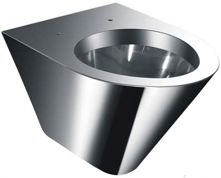 Унитаз Nofer 13018.B подвесной Нержавеющая сталь глянцевая без сиденья Унитаз Nofer 13018.B подвесной Нержавеющая сталь глянцевая без сиденья