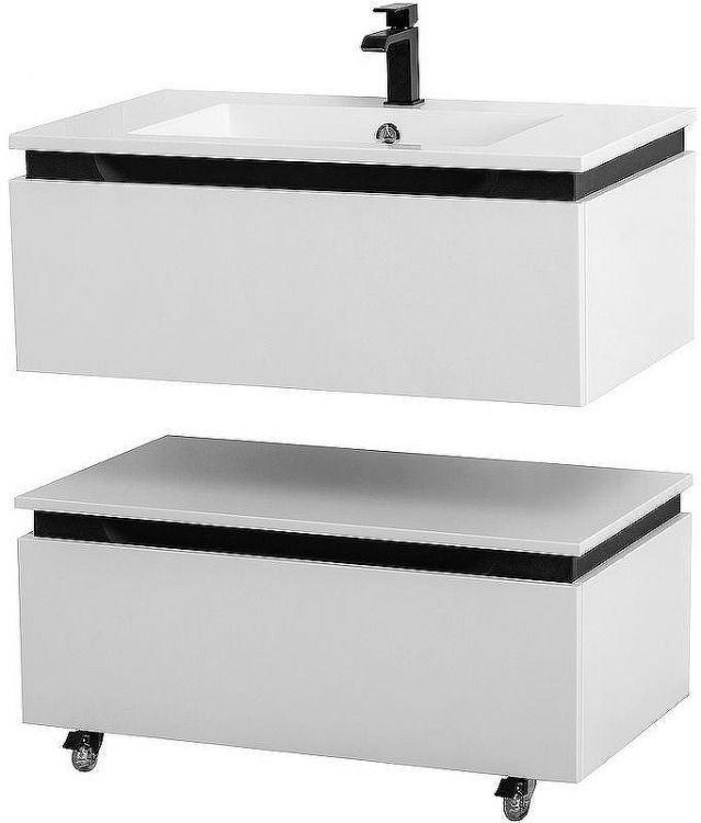 Тумба Cezares Slider 80 SLIDER-800-1C-PI-BO Bianco Opaco