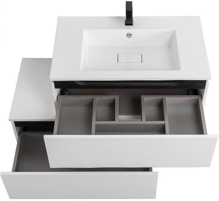 Тумба Cezares Slider 80 SLIDER-800-1C-PI-BO Bianco Opaco