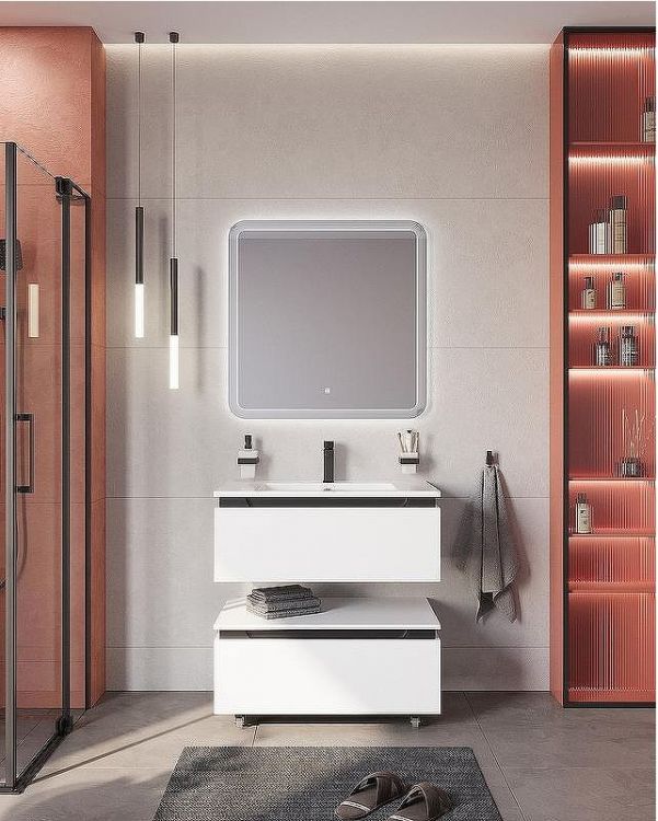 Тумба Cezares Slider 80 SLIDER-800-1C-PI-BO Bianco Opaco