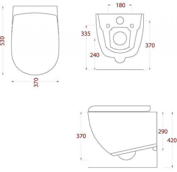 Унитаз Artceram File 2.0 FLV004 40 00 подвесной Tortora без сиденья
