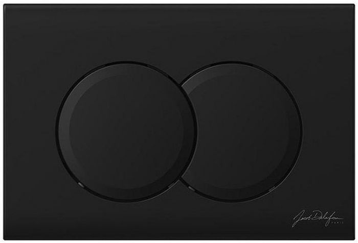 Комплект унитаза с инсталляцией Jacob Delafon Vive E28079RU-BL с сиденьем Микролифт и Черной матовой клавишей смыва