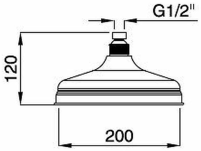 Верхний душ Cezares Czr CZR-U-SP8-20-01 Хром