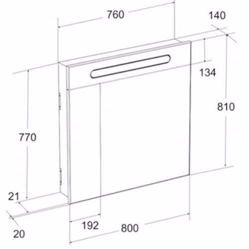 Зеркальный шкаф Roca Victoria Nord ZRU9000033 Зеркальный шкаф Roca Victoria Nord ZRU9000033