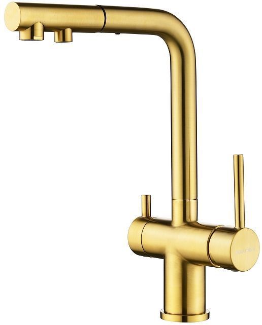 Смеситель для кухни Paulmark Serpentine Se213222-BG цвет Брашированное золото Смеситель для кухни Paulmark Serpentine Se213222-BG цвет Брашированное золото