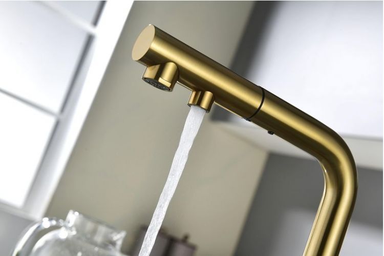 Смеситель для кухни Paulmark Serpentine Se213222-BG цвет Брашированное золото Смеситель для кухни Paulmark Serpentine Se213222-BG цвет Брашированное золото