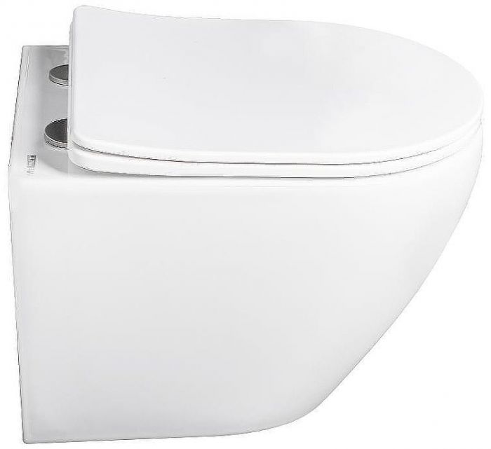 Комплект унитаза WellWant Aura WWU01122W с инсталляцией Charus City CR.200.21.01 с сиденьем Микролифт и клавишей смыва Хром глянцевый