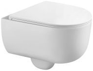 Унитаз Veconi Rino VRI-49T подвесной цвет Белый глянцевый с сиденьем Микролифт