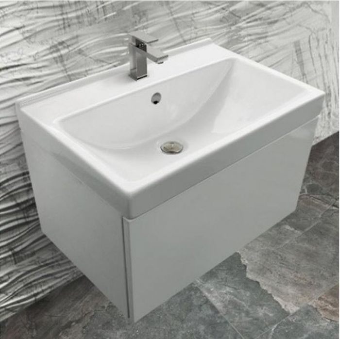 Раковина Sanita Luxe Fest 80 WB.FN/Fest/80-C/WHT.G/S1 Белая