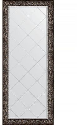 Зеркало Evoform Exclusive-G Floor 203х84 BY 6326 с гравировкой в багетной раме - Византия бронза 99