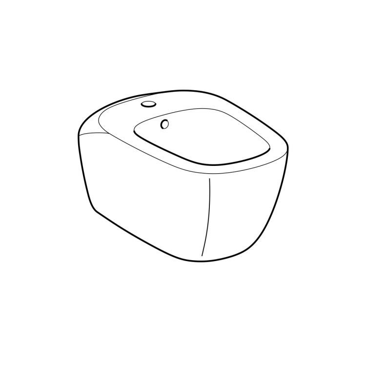 Биде подвесное Geberit Citterio Биде подвесное Geberit Citterio