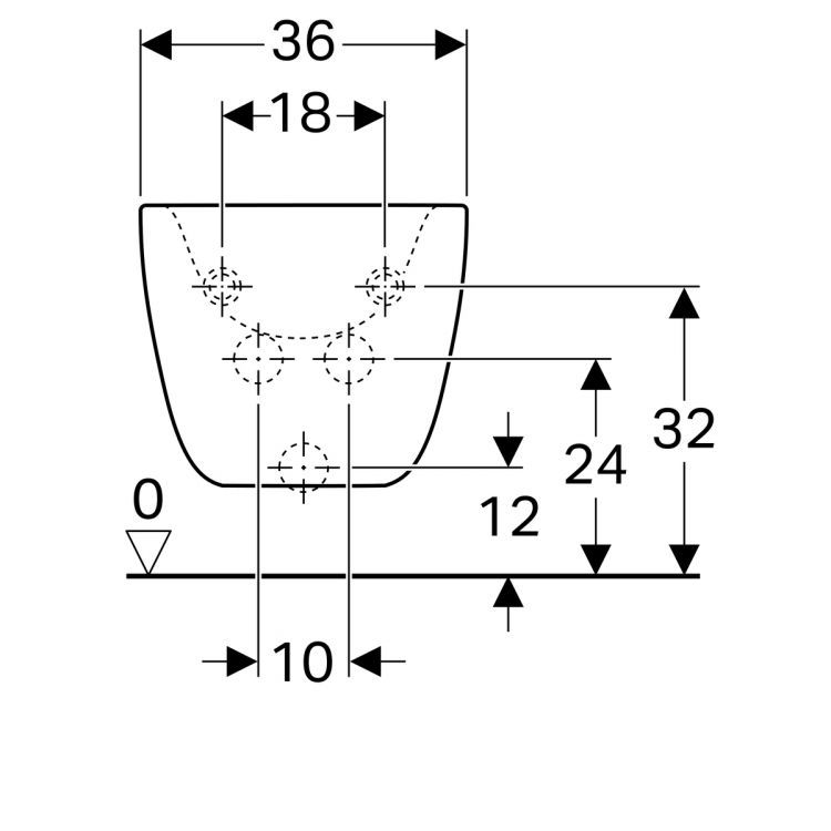 Биде подвесное Geberit Citterio Биде подвесное Geberit Citterio