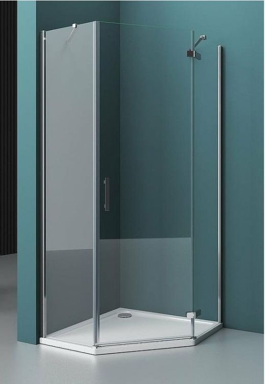 Душевой уголок BelBagno Kraft 90х90 KRAFT-P-1-90-C-Cr-R профиль Хром стекло прозрачное