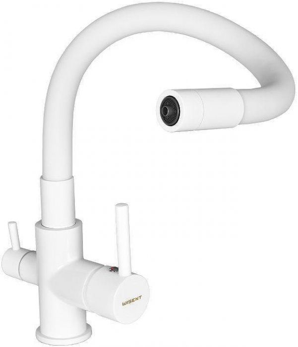 Смеситель для кухни Wisent W4255W-3 цвет Белый