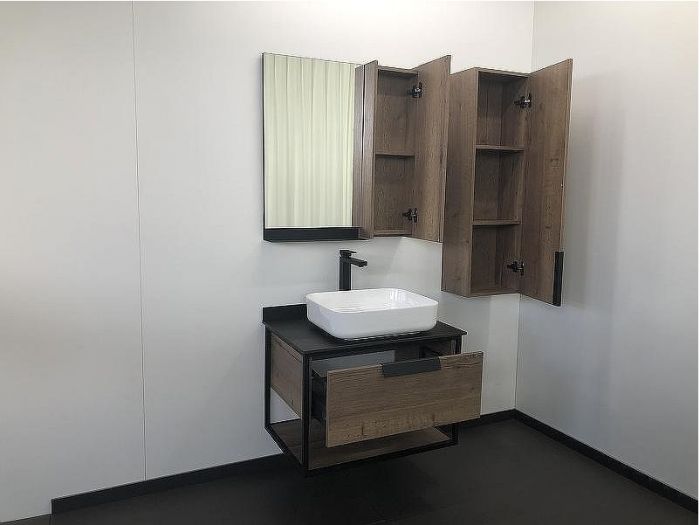 Зеркало со шкафом Comforty Кельн 75 00004149061 Дуб темный