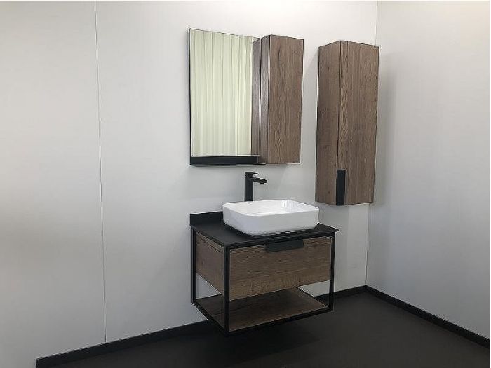 Зеркало со шкафом Comforty Кельн 75 00004149061 Дуб темный