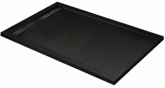 Душевой поддон из искусственного камня Cezares Tray AS 120х90 TRAY-AS-AH-120/90-30-NERO Черный матовый