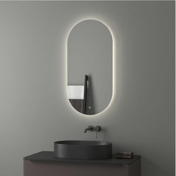 Зеркало Evoform Ledshine 100x50 BY 2687 с подсветкой 21.5 W - сенсорный выключатель - нейтральный белый свет