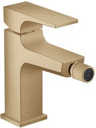 Hansgrohe Metropol Смеситель для биде, на 1 отв, с донным клапаном, излив: 12.9см, цвет: шлифованная бронза