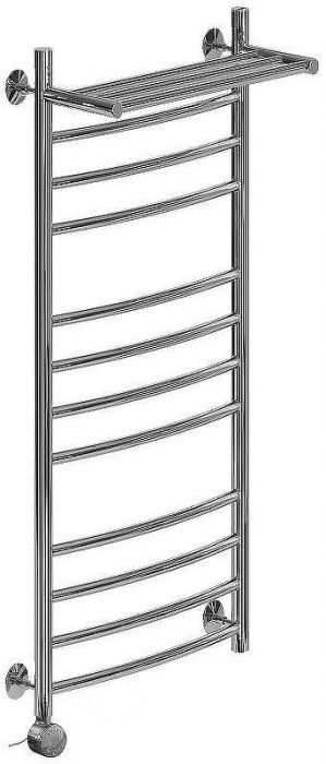 Электрический полотенцесушитель Ника Arc ЛД (Г2) ВП 100/40 с полкой Хром