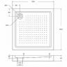 Акриловый поддон для душа BelBagno Tray 100x100 TRAY-BB-A-100-15-W Белый