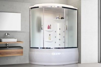 Душевая кабина Royal Bath RB 140ALP-C-CH (матовое) правая