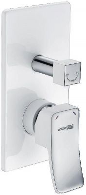 Смеситель для душа WasserKRAFT Aller 10641W Белый Хром
