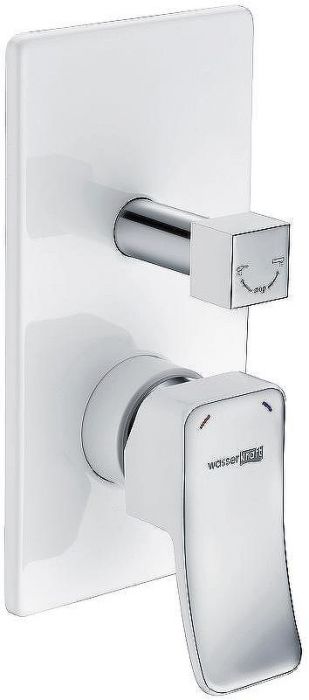 Смеситель для душа WasserKRAFT Aller 10641W Белый Хром