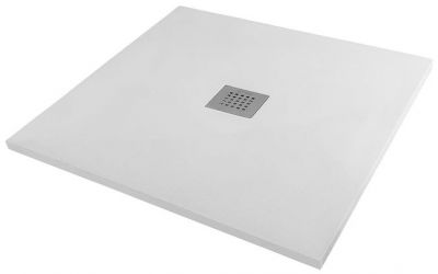 Душевой поддон из искусственного камня Starohome Solid 80х80 1237419 цвет Белый матовый