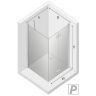 Душевой уголок New Trendy New Soleo Chrome 70х120 R D-0151A/D-0151B профиль Хром стекло прозрачное