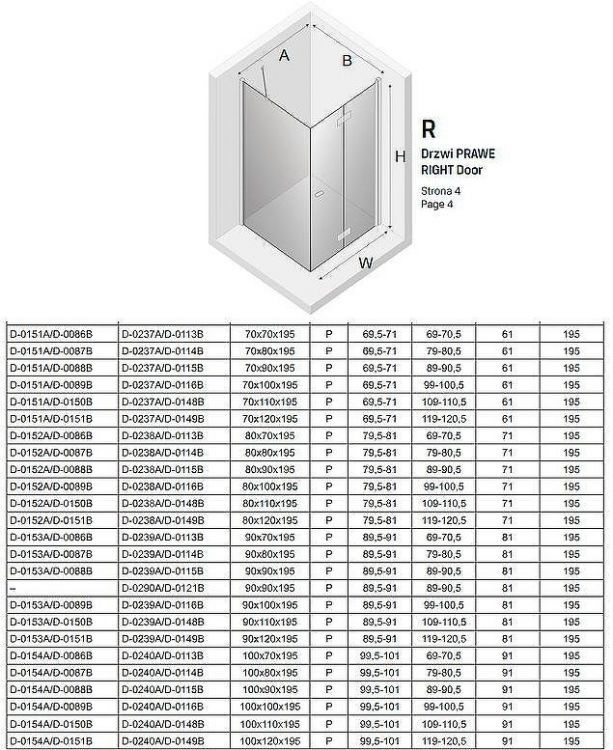 Душевой уголок New Trendy New Soleo Chrome 70х120 R D-0151A/D-0151B профиль Хром стекло прозрачное
