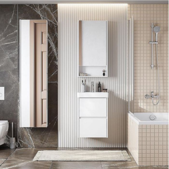 Тумба под раковину Aquaton Сканди 45 1A251601SD010 подвесная Белая