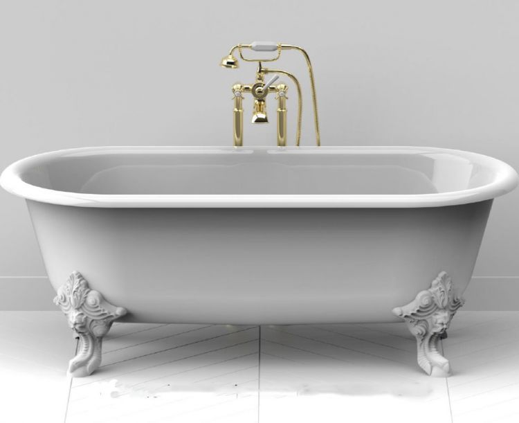 Смеситель напольный Jacob Delafon Cleo E24314-BGG, глянцевое золото