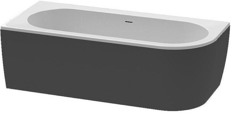 Акриловая ванна Cezares Slim 179x79 L SLIM CORNER-180-80-60-L-NERO-SET без гидромассажа
