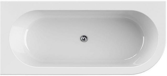 Акриловая ванна Cezares Slim 179x79 L SLIM CORNER-180-80-60-L-NERO-SET без гидромассажа